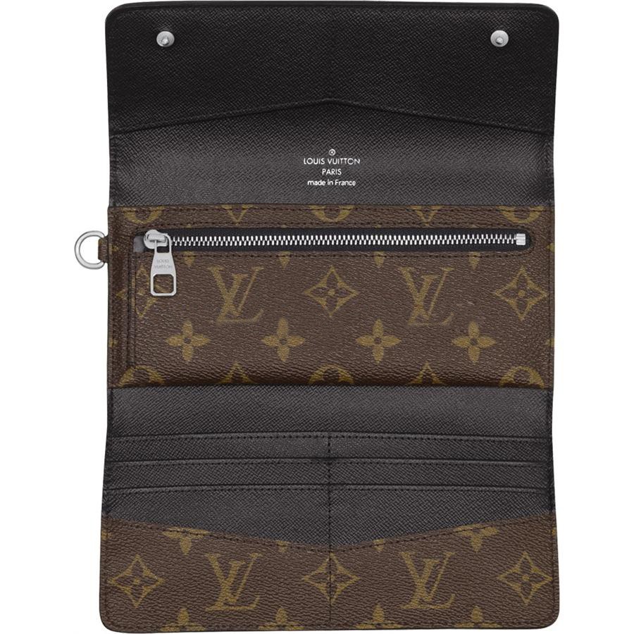 AAA Fake Louis Vuitton Long Wallet Monogram Macassar Canvas M60168 Online